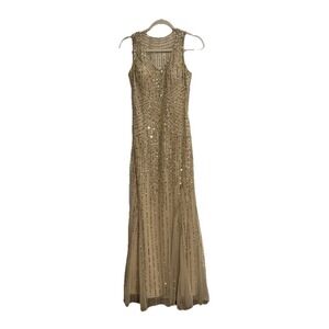 Aidan Mattox | Dresses | Aidan Mattox Champagne Gown | Poshmark